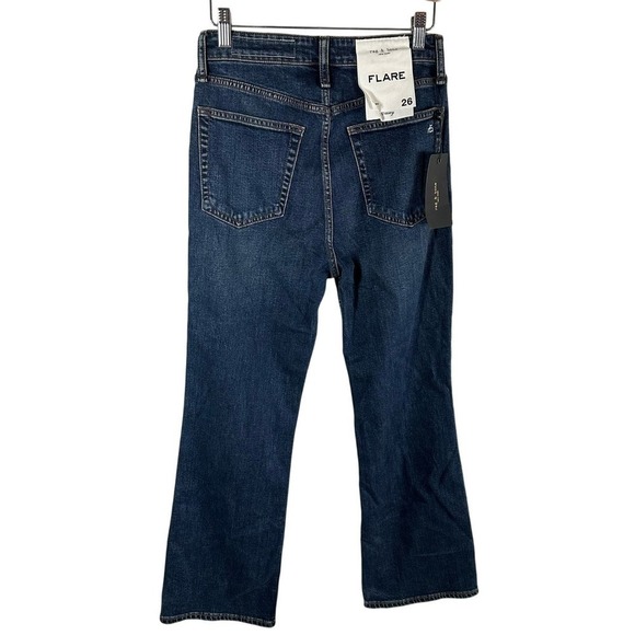 Rag & Bone Casey High Rise Ankle Comfort Stretch Flare Jeans Chelsea Size 26 - Picture 2 of 12